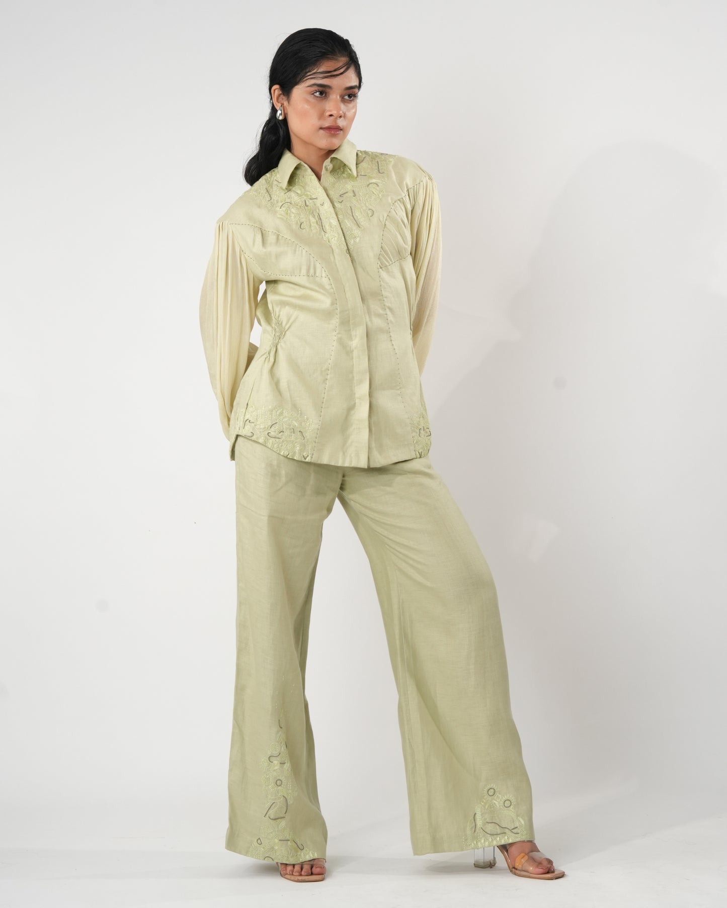 Aranya Hourglass Shirt - Green