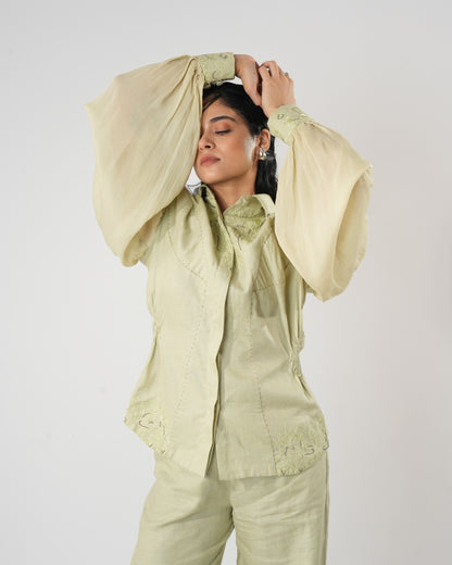 Aranya Hourglass Shirt - Green