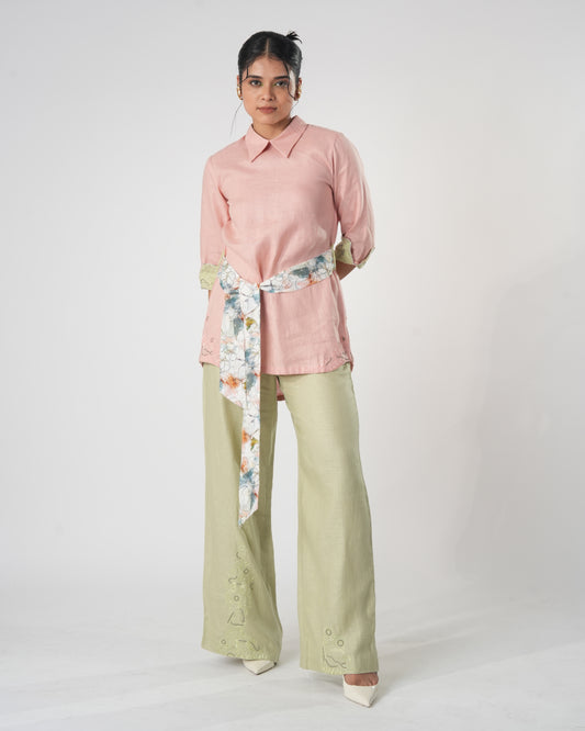 Saga Flare Trouser - Green